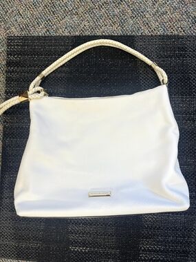 Michael Kors White Leather Shoulder Bag